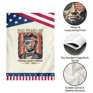Abraham Lincoln Freedom Retro Garden Flag 250 Years of Freedom Liberty History TS14 Print Your Wear