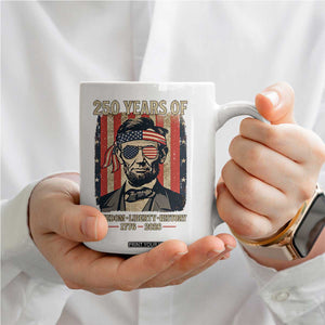 Abraham Lincoln Freedom Retro Coffee Mug 250 Years of Freedom Liberty History TS14 Print Your Wear
