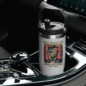 Abraham Lincoln Freedom Retro Flip Straw Tumbler 250 Years of Freedom Liberty History TS14 Print Your Wear