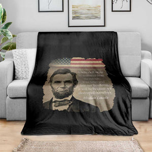 Abraham Lincoln Quote Throw Blanket American History Teacher School Presidents Day TS14 Print Your Wear