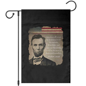 Abraham Lincoln Quote Garden Flag American History Teacher School Presidents Day TS14 Black Print Your Wear