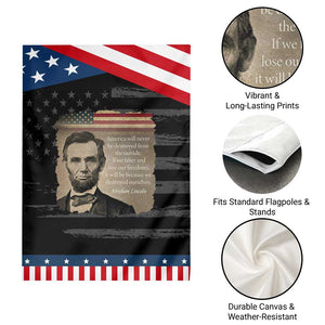 Abraham Lincoln Quote Garden Flag American History Teacher School Presidents Day TS14 Print Your Wear