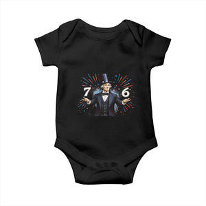Abraham Lincoln Quote Baby Onesie American History Presidents Day TS14 Black Print Your Wear