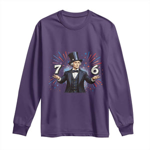 Abraham Lincoln Quote Long Sleeve Shirt American History Presidents Day TS14 Purple Print Your Wear
