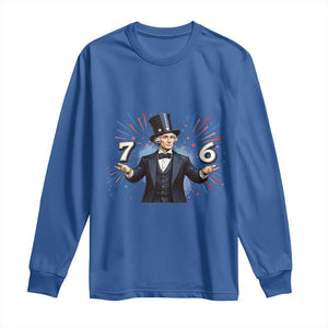 Abraham Lincoln Quote Long Sleeve Shirt American History Presidents Day TS14 Royal Blue Print Your Wear