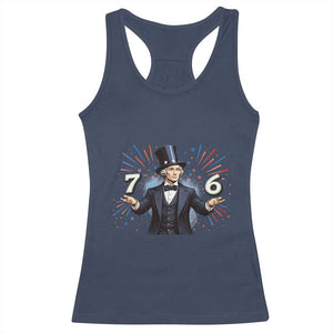 Abraham Lincoln Quote Racerback Tank Top American History Presidents Day TS14 Navy Print Your Wear