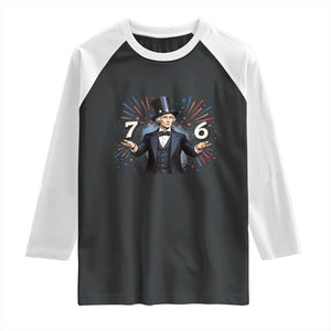 Abraham Lincoln Quote Raglan Shirt American History Presidents Day TS14 Black White Print Your Wear