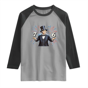 Abraham Lincoln Quote Raglan Shirt American History Presidents Day TS14 Sport Gray Black Print Your Wear