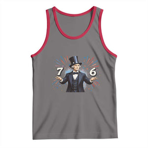 Abraham Lincoln Quote Tank Top American History Presidents Day TS14 Deep Heather Red Print Your Wear