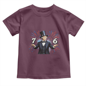 Abraham Lincoln Quote Toddler T Shirt American History Presidents Day TS14 Maroon Print Your Wear