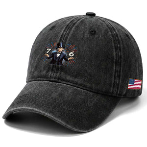 Abraham Lincoln Quote Washed Cotton Baseball Cap American History Presidents Day TS14 Print Your Wear
