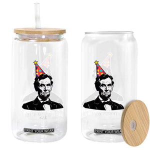 Abraham Lincoln American History Presidents Day Glass Can I Like My Men Tall Dark and Historical TS14 Print Your Wear