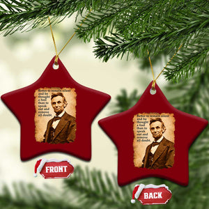 Abraham Lincoln American History Teacher School Ceramic Ornament TS14 Print Your Wear