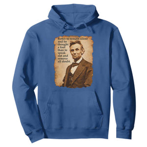 Abraham Lincoln American History Teacher School Hoodie TS14 Royal Blue Print Your Wear