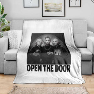 Funny Political American History Throw Blanket Abraham Lincoln George Washington and Thomas Jefferson Meme TS14 Print Your Wear