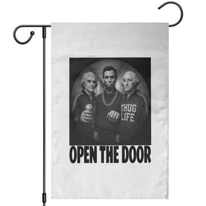 Funny Political American History Garden Flag Abraham Lincoln George Washington and Thomas Jefferson Meme TS14 White Print Your Wear