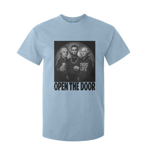 Funny Political American History T Shirt For Kid Abraham Lincoln George Washington and Thomas Jefferson Meme TS14 Light Blue Print Your Wear
