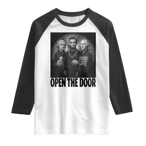 Funny Political American History Raglan Shirt Abraham Lincoln George Washington and Thomas Jefferson Meme TS14 White Black Print Your Wear