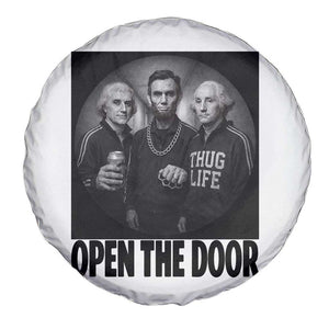 Funny Political American History Spare Tire Cover Abraham Lincoln George Washington and Thomas Jefferson Meme TS14 Print Your Wear