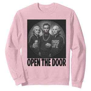Funny Political American History Sweatshirt Abraham Lincoln George Washington and Thomas Jefferson Meme TS14 Light Pink Print Your Wear