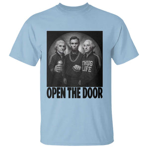 Funny Political American History T Shirt Abraham Lincoln George Washington and Thomas Jefferson Meme TS14 Light Blue Print Your Wear