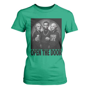 Funny Political American History T Shirt For Women Abraham Lincoln George Washington and Thomas Jefferson Meme TS14 Irish Green Print Your Wear