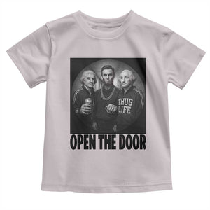 Funny Political American History Toddler T Shirt Abraham Lincoln George Washington and Thomas Jefferson Meme TS14 Ice Gray Print Your Wear