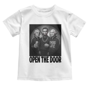 Funny Political American History Toddler T Shirt Abraham Lincoln George Washington and Thomas Jefferson Meme TS14 White Print Your Wear