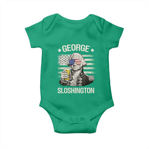 George Sloshington Washington Baby Onesie 4th of July America Flag Beer TS14 Irish Green Print Your Wear