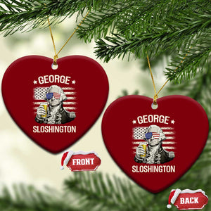 George Sloshington Washington Ceramic Ornament 4th of July America Flag Beer TS14 Print Your Wear