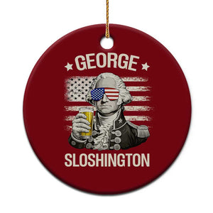 George Sloshington Washington Ceramic Ornament 4th of July America Flag Beer TS14 1pc Red Print Your Wear
