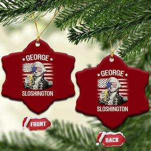 George Sloshington Washington Ceramic Ornament 4th of July America Flag Beer TS14 Print Your Wear