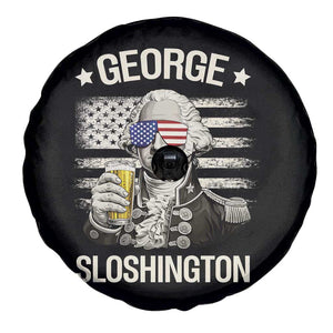 George Sloshington Washington Spare Tire Cover 4th of July America Flag Beer TS14 Print Your Wear