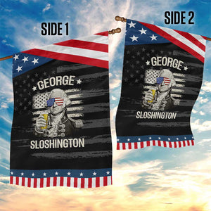 George Sloshington Washington Garden Flag 4th of July America Flag Beer TS14 Print Your Wear