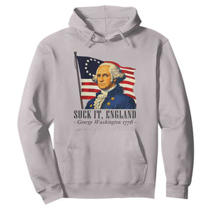 Funny George Washington 1776 Hoodie 4th July Suck-It England TS14 Ice Gray Print Your Wear