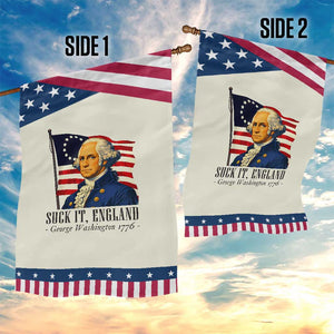 Funny George Washington 1776 Garden Flag 4th July Suck-It England TS14 Print Your Wear