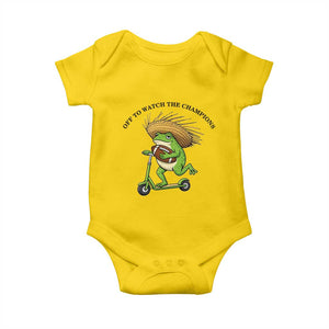 Seattle Championship 2026 Baby Onesie Funny Frog Football TS14 Daisy Print Your Wear