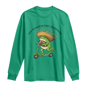 Seattle Championship 2026 Long Sleeve Shirt Funny Frog Football TS14 Irish Green Print Your Wear