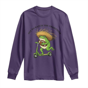 Seattle Championship 2026 Long Sleeve Shirt Funny Frog Football TS14 Purple Print Your Wear