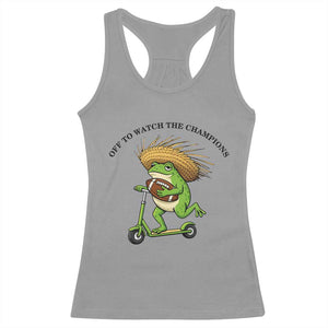Seattle Championship 2026 Racerback Tank Top Funny Frog Football TS14 Sport Gray Print Your Wear