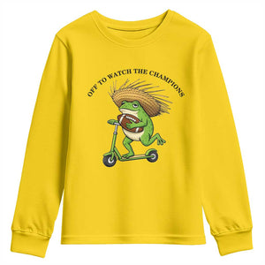 Seattle Championship 2026 Youth Sweatshirt Funny Frog Football TS14 Daisy Print Your Wear