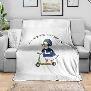 Funny Seattle Goose 2026 Throw Blanket Off To Watch The Champions TS14 Print Your Wear