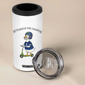 Funny Seattle Goose 2026 4 in 1 Can Cooler Tumbler Off To Watch The Champions TS14 Print Your Wear
