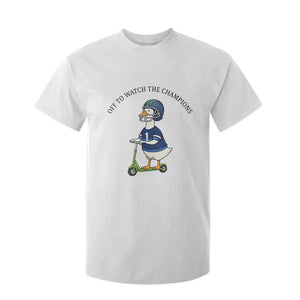 Funny Seattle Goose 2026 T Shirt For Kid Off To Watch The Champions TS14 White Print Your Wear