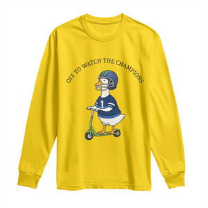 Funny Seattle Goose 2026 Long Sleeve Shirt Off To Watch The Champions TS14 Daisy Print Your Wear