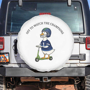 Funny Seattle Goose 2026 Spare Tire Cover Off To Watch The Champions TS14 No hole White Print Your Wear