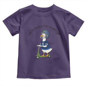 Funny Seattle Goose 2026 Toddler T Shirt Off To Watch The Champions TS14 Purple Print Your Wear