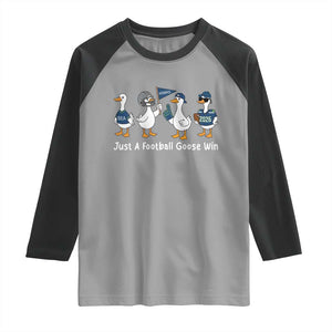 Seattle 2026 Raglan Shirt Just A Football Goose Win TS14 Sport Gray Black Print Your Wear