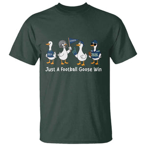 Seattle 2026 T Shirt Just A Football Goose Win TS14 Dark Forest Green Print Your Wear