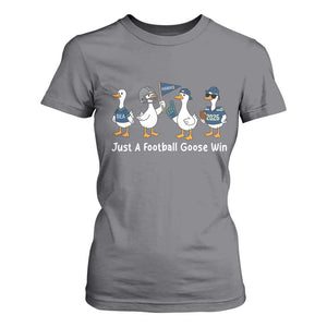 Seattle 2026 T Shirt For Women Just A Football Goose Win TS14 Charcoal Print Your Wear